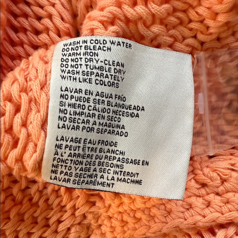 Simply Noelle Peach Sweater Crop Cardigan, Small, NWOT - Picture 5 of 9